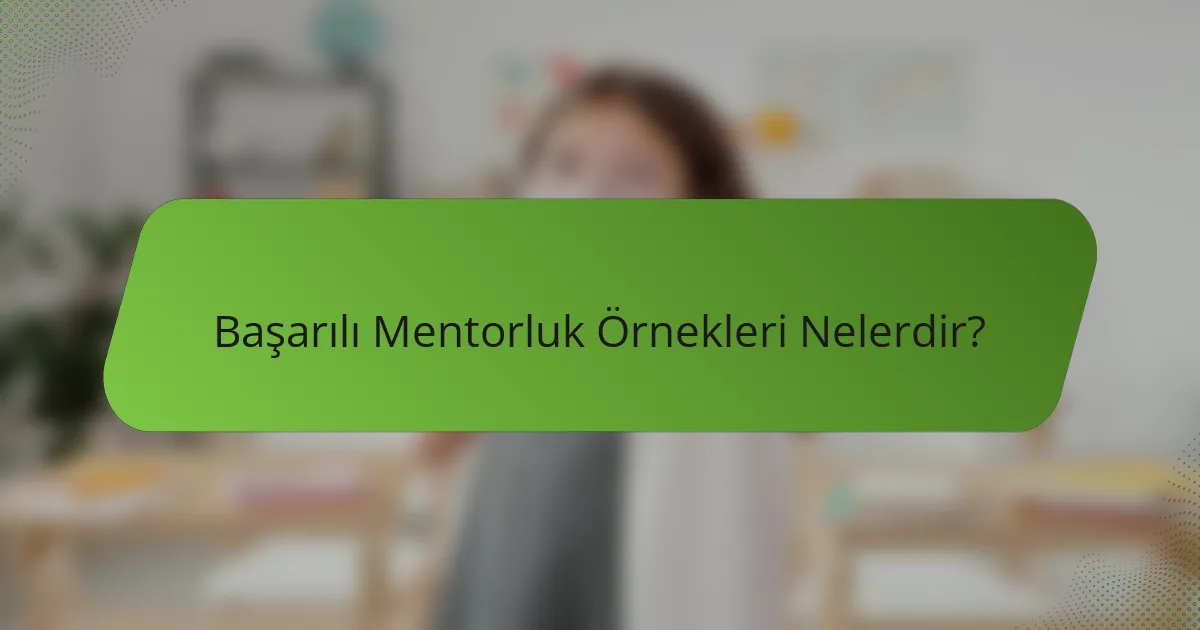 Başarılı Mentorluk Örnekleri Nelerdir?